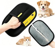 Electrostatic Pet Hair Remover Glove, Reusable Lint  Fur Removal Mitt for Dogs