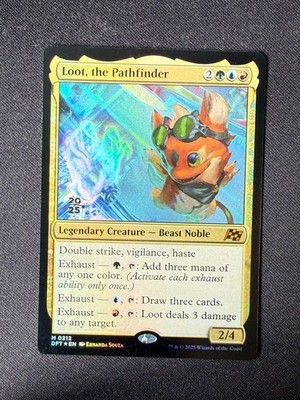 Loot, the Pathfinder PRERELEASE FOIL (Aetherdrift) - Magic (MTG) Near Mint