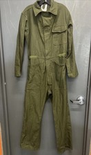 Men s US Military Coveralls Cotton Sateen Type I Boiler Suit Size Small OD Green