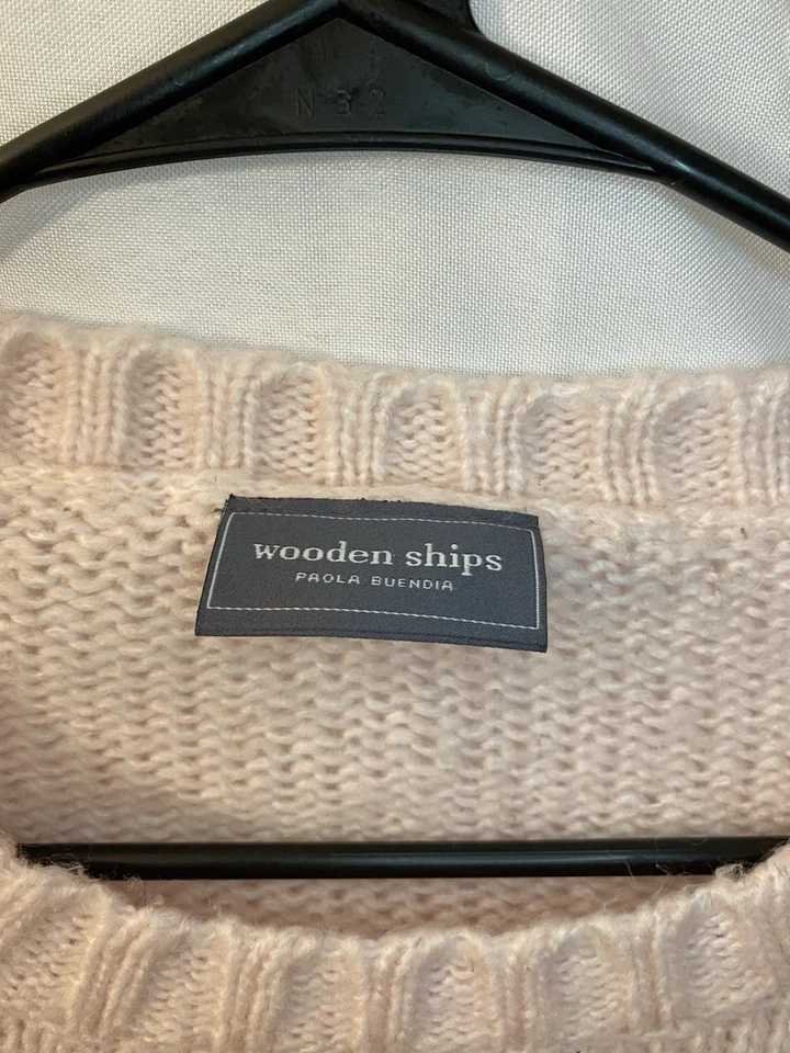 Suéter Tejido Acrílico Mohair Mezcla Lana Papá Noel Naves Madera Talla M/L Foto 3 de 4