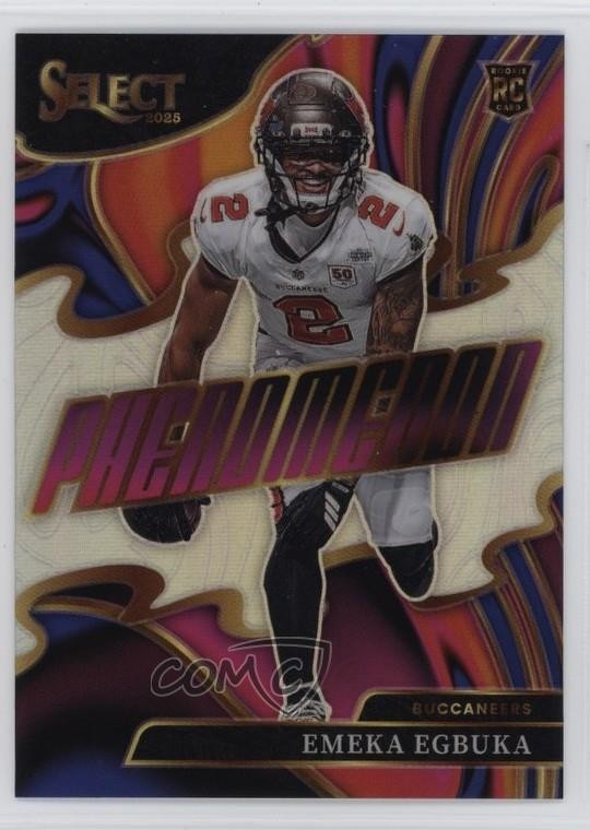 2025 Panini Select Phenomenon Silver Prizm Emeka Egbuka #24 5y7