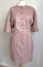 Reiss Dusty Pink Emlyn Casual Mini Dress Size 14