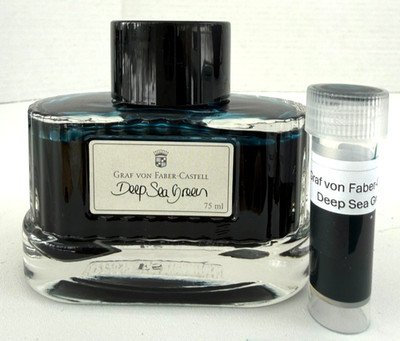 Graf Von Faber-Castell ''Deep Sea Green'' - 1 Vial of 3ml Ink Sample