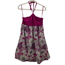 LIBERTY of LONDON for Target Babydoll Mini Dress Size M Pink Summer Tube Halter