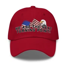 WE ARE the next Turning Point! RIP Charlie Kirk American Flag Eagle baseball hat