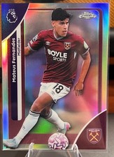 Topps Chrome Premier League Refractor Mateus Fernandes #183 West Ham United