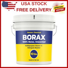 Raw Borax (10 lbs) - 100% Pure, Unscented, Multi-Purpose Cleaner & Detergent...