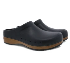 Dansko Shoes Kane Black Molded Men's Nursing Clogs