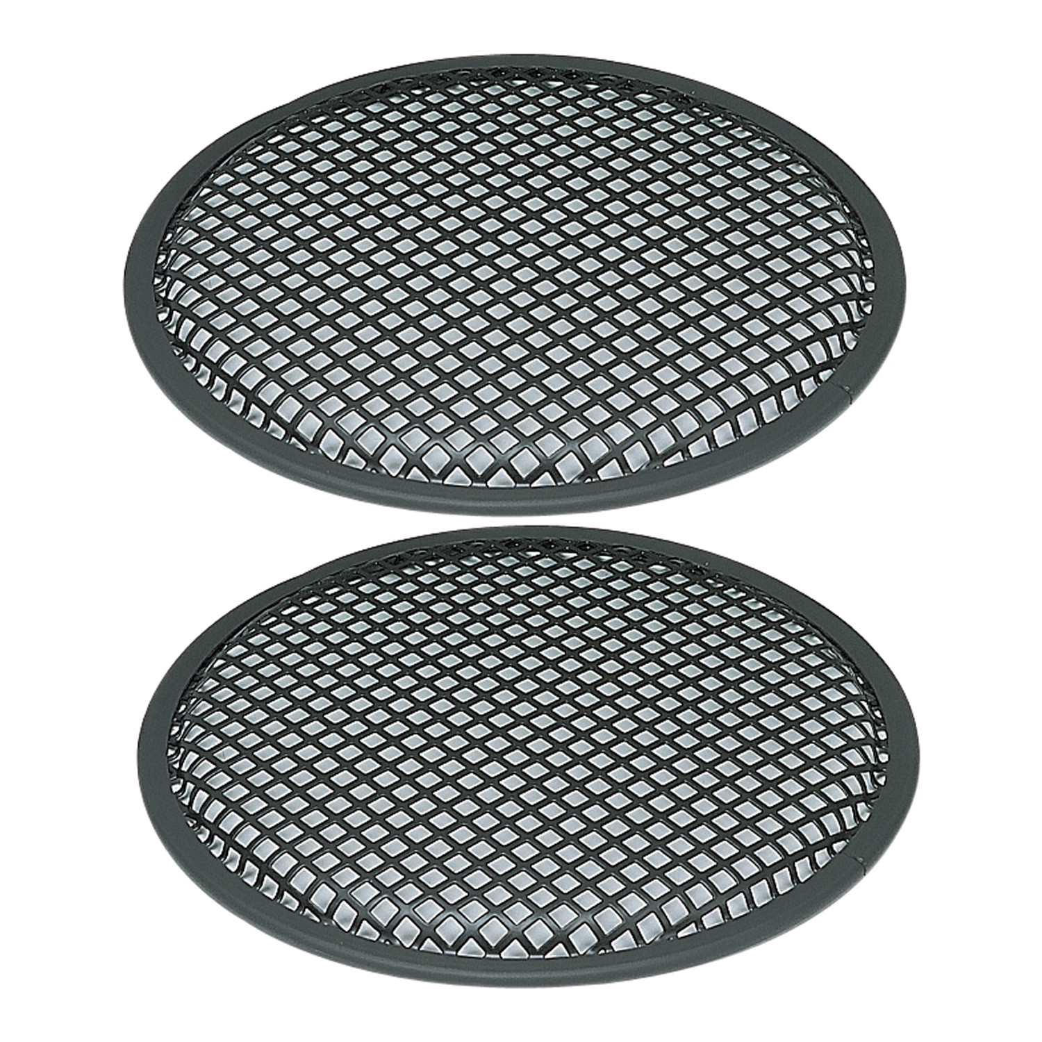 2 x Black Metal Mesh Speaker Grilles 6 inch 153mm Grill