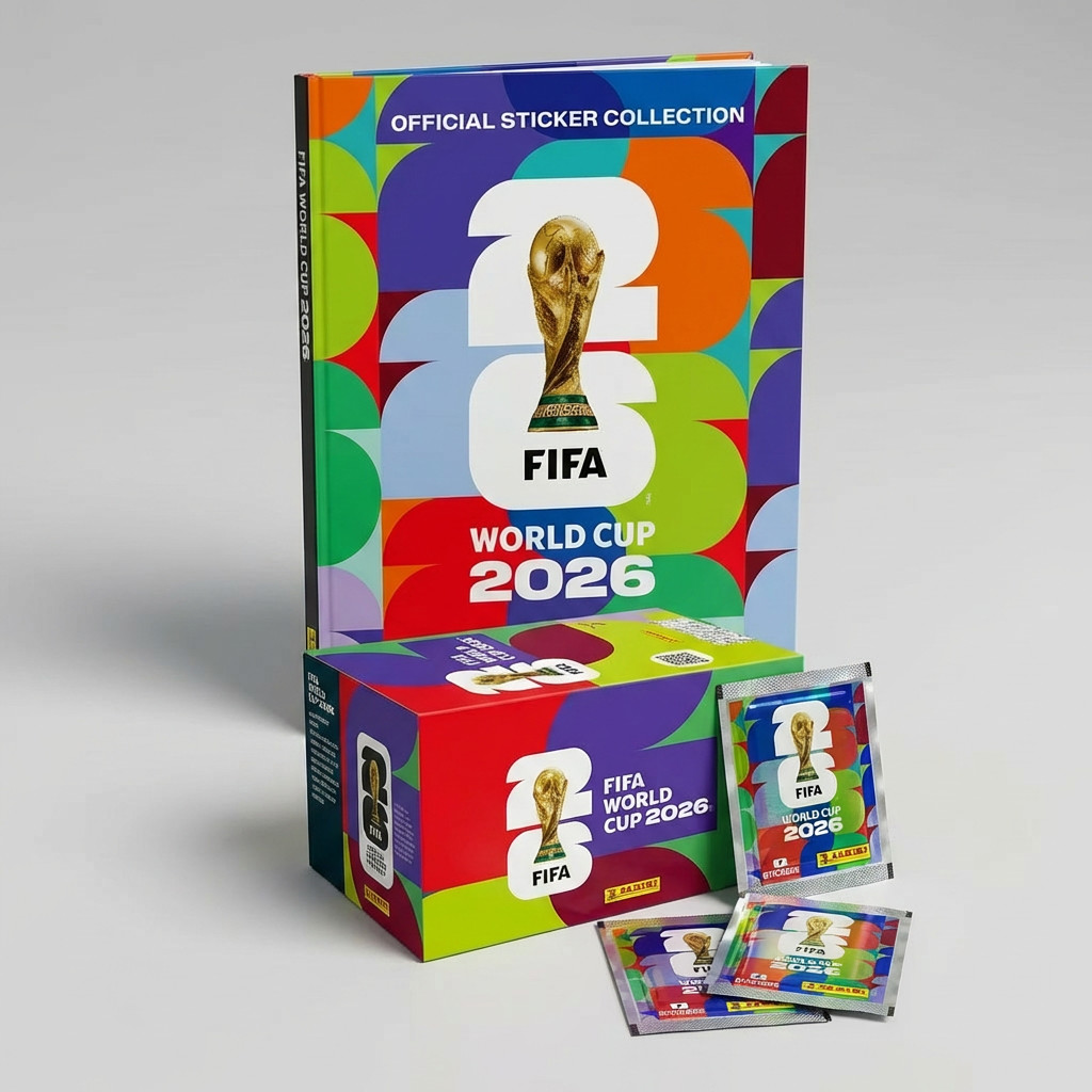 Panini FIFA World Cup 2026 Display Box 104 Packs + Hardcover Album Bundle LATAM