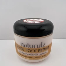 Naturulz Total Foot Repair Cream NO JUNK Lotion, Softens Cracked Skin, 4 oz