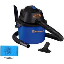Shop Vacuum Wet and Dry, Small Shop Vac with Accessories, 2 Gallon 2 Peak HP