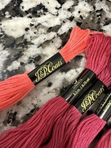 85 Skeins J&P Coats Embroidery Floss Premium Variety Colors Thread Craft Lot - Picture 11 of 12