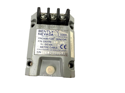 BENTLY NEVADA Series 3300 P/N 330100-50-05 Proximitor Sensor 24V DC w/o cable