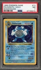 Pokemon Poliwrath Base Set Shadowless Holo Rare #13 PSA 7