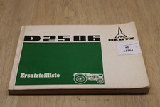 Deutz D2506 Lista części zamiennych Z1001/1 xb11161