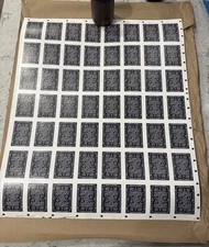 Rare White & Blue Monarch V1 uncut sheet by Theory11