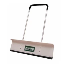 Manplow Pro Snow Shovel, 42/32/24 In W X Plastic Blade, 48 In L Aluminum Handle