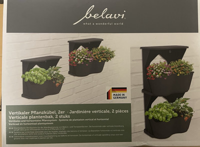 Belavi  Vertikaler Pflanzkübel 2er