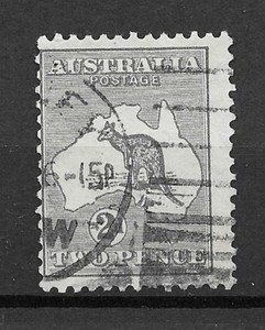 1913 Australia Sc3 2p Kangaroo used