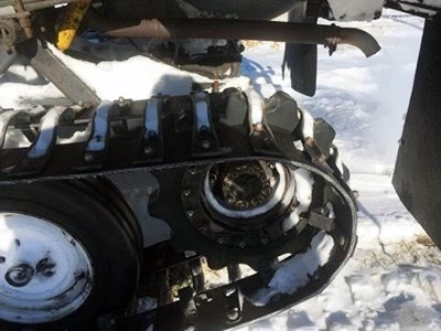 Gears and tracks of snowcat conversion