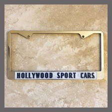 Sport Cars..... Hollywood.... License Plate Frame Chrome .... California