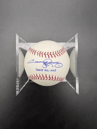 Jimmy Rollins Signed Major League Baseball W/ MVP Inscription - JSA CI09784