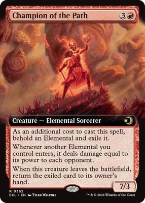 Champion of the Path Extended Art - ECL 0362 NM - MTG Magic