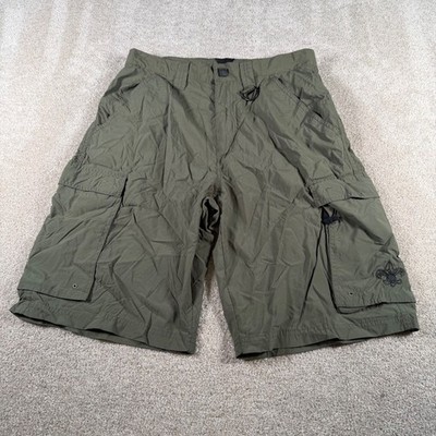 Boy Scouts of America Cargo Shorts Men S (FITS 31x10) Green Supplex Nylon READ