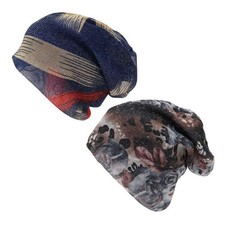 2 Pcs Chemo Cap for Women Breathable Cancer Hat Scarves Baggy Slouchy Beanie ...