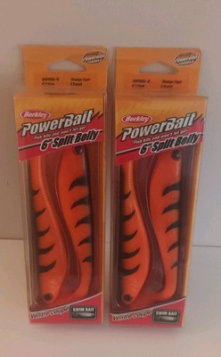 2 X PACKS BERKLEY POWERBAIT 6'' SPLIT BELLY (2 PRO PACKUNG) SELTEN EINGESTELLT *NEU*