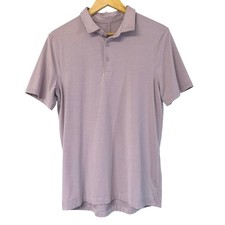 Lululemon Evolution Short-Sleeve Polo Shirt Lavendar Lux Men  s S Golf EUC