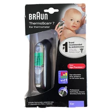 Braun ThermoScan 7 Ear Thermometer with Age Precision Black Edition, IRT6520B