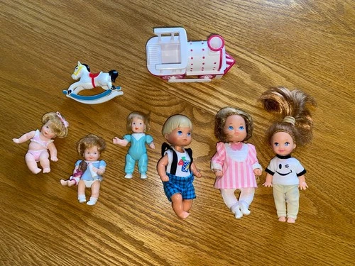 Vintage Barbie/Doll Kids, Rocking Horse and Train