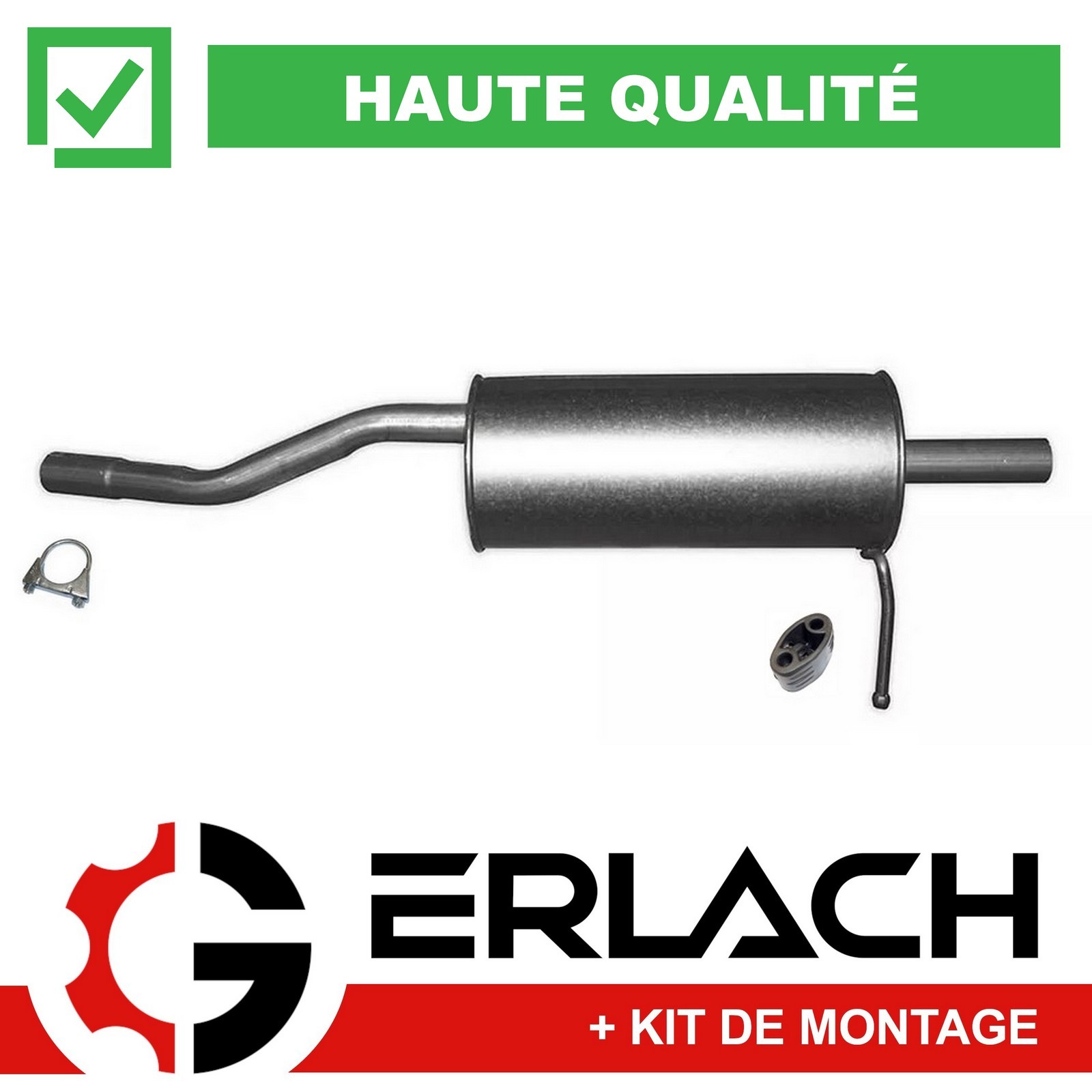 Silencieux arrière de haute résistance pour Dacia Sandero moteur 1.2 à 1.6