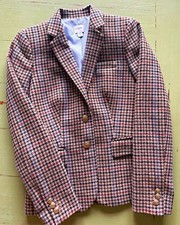 J.CREW Womens Tweed Wool Blazer Lined Notch Lapel Size 00