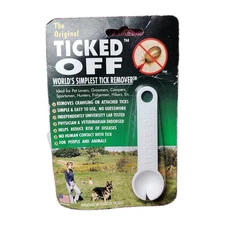 Ticked Off The Original Pets and people Tick Remover, White New