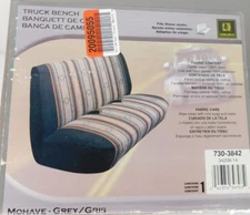 Vintage SADDLEMAN Small/Mid Size Pickup Bench Seat Cover GREY Saddle Blanket 57"