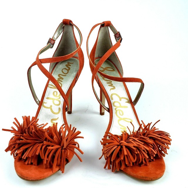sam edelman orange heels