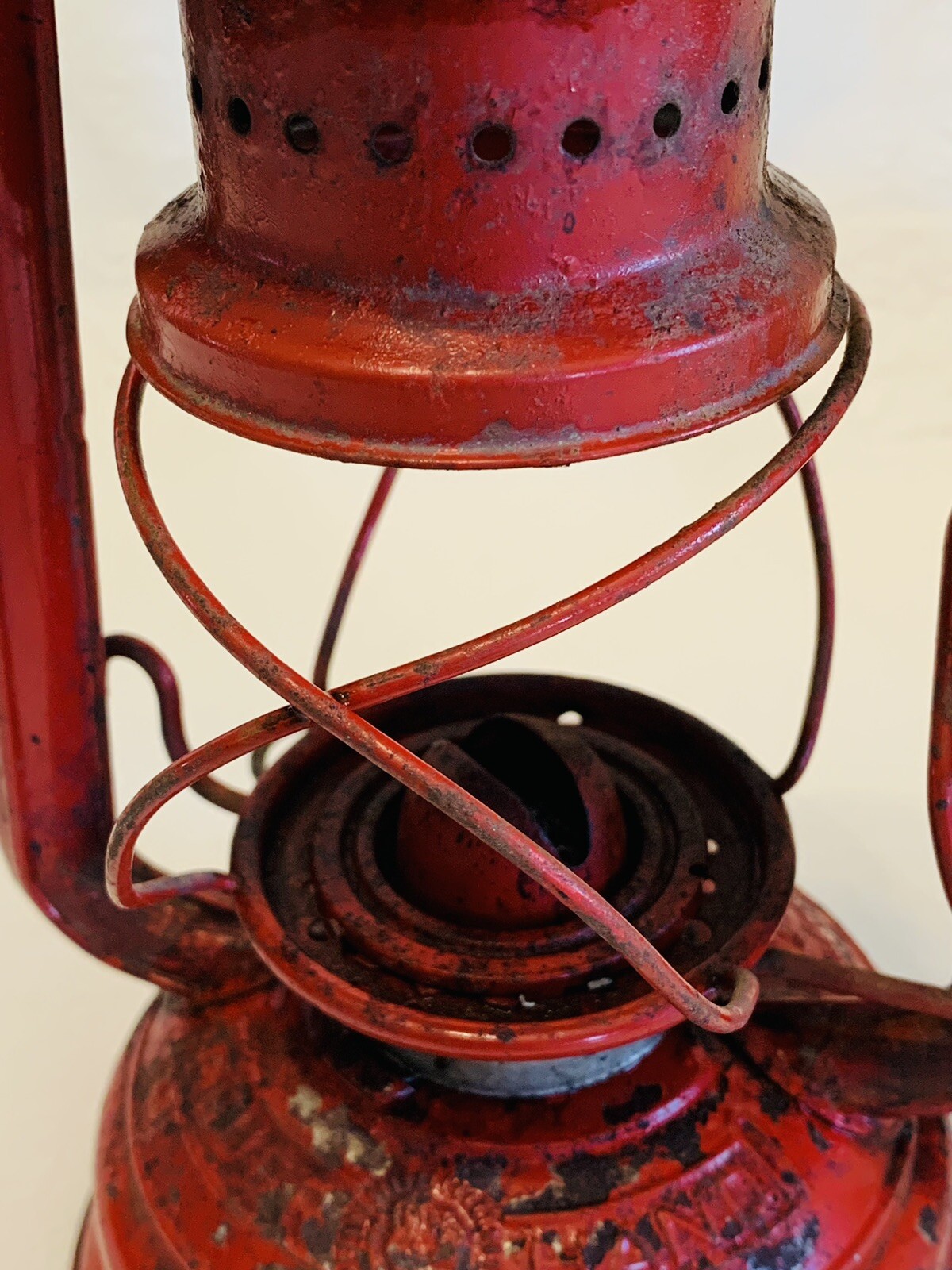 VTG FEUERHAND RED LANTERN RED GLOBE West Germany BABY SPECIAL No.276 NIER PATENT