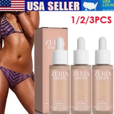 1/3X Zeria Drops Sunless Tanning Drops Natural Boost Melanin Enhancing Skin Tone