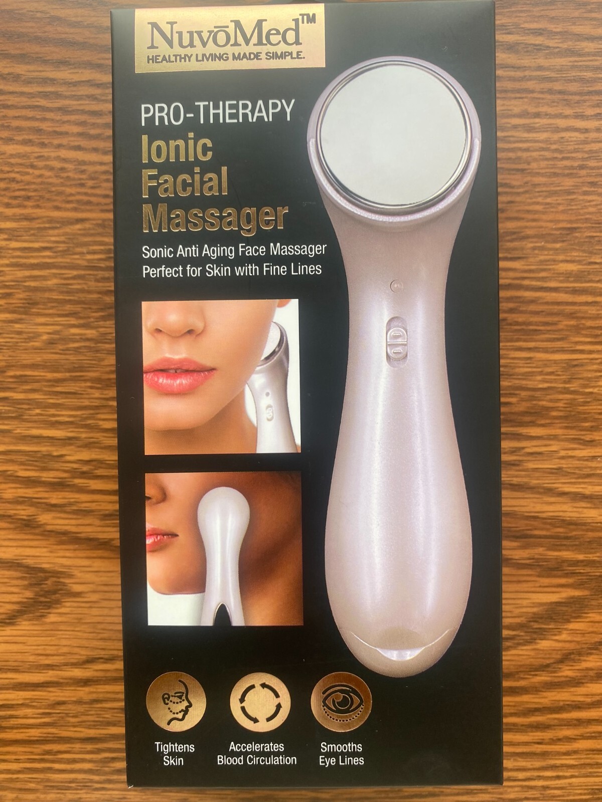 NuvoMed PROTHERAPY Ionic Facial Massager HB082 eBay