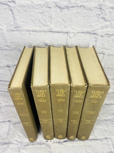Thru The Bible - J. Vernon McGee 5 Volumes 1, 2, 3, 4, & 5 Commentary 1982 - Picture 2 of 6
