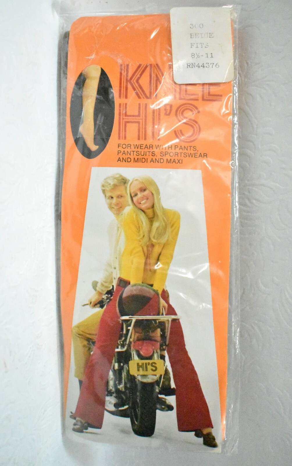 SAOLA Ginocchiere Rexham beige taglia 8 5 11 nuove vintage solo anni 70