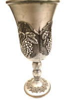 Tazas antiguas decorativas de cobre blanco con forma de uva taza de licor bandeja de uva