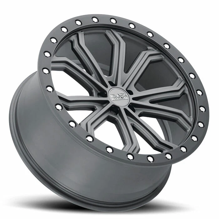 22" Black RhinoTrabuco wheels for Jeep Wrangler Gladiator Grand Cherokee Rims - Изображение 2 из 4