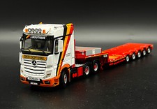 Mercedes Actros MP4 manoovr lowloader trailer "J. Boutique s.a" WSI truck models