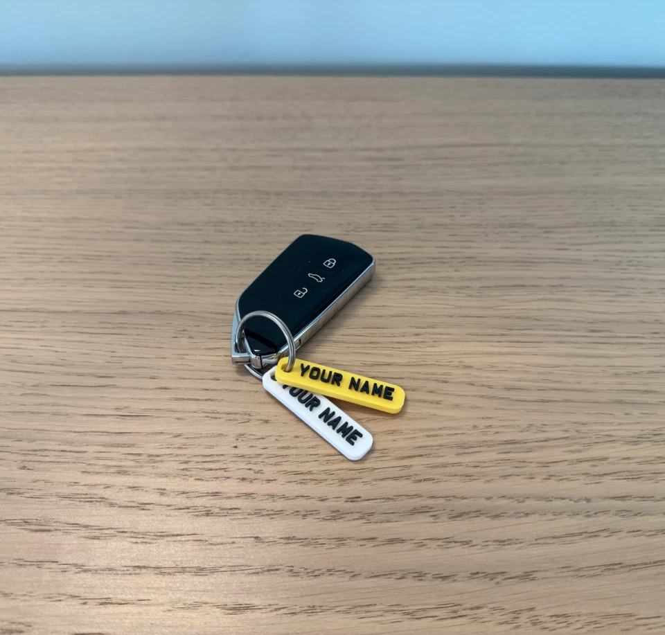 Custom Car Reg Keyring - Add Your Name or Reg to a Mini Number Plate Key Fob - Image 3 of 3