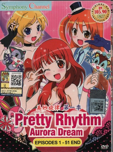 DVD Anime Pretty Rhythm Season 1-3: Aurora Dream + Dear My Future + Rainbow Live