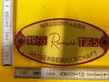 Waggonschild Rastatt 1967 Portofrei